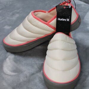 Hurley Puff Chukka Shoes US Women's Size 7 Slip-Ons for Women Cream & Pink